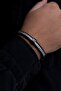 Men's Steel Bracelet - Steel Black Fishnet Model Bracelet