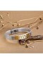Gokturkish Turkish Written Stainless Steel Men's Bracelet with Mesh Cord