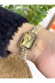 Zircon Stone Bead Cord Quartz Women's Wristwatch