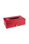 Red Faux Leather Napkin Holder Tissue Box - 13*24*6 cm - 2