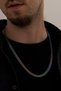 Men's Necklace - Gourmet Model Men's Steel Necklace - Variegated Color - 6 mm Thickness - Stainless Steel - 2