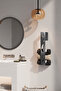 Stainless Steel Adhesive Towel Organizer-Matte Black & Inox Modern Towel Holder with Satin Options - 6