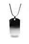 Soldier Tag Steel Men's Necklace with Snake Chain - 2