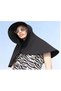 With Shoulder Protector Hair Window Summer Large Women's Hat Shoulder Covering Knitted Anti-Burn Cap Hat