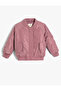 Jacket with Flap Pockets, Detailed Cuffs, and Elastic Waistband with Zipper Detail.
