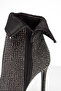 Rsd1001-1 Women's Casual Shiny Rhinestone Tall Inner Zipper Boots - 6