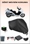 Black Lock Compatible Motorcycle Tarpaulin for Honda Fjs 600 Silverwing Abs, Safe, Waterproof