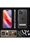 Ultra Hybrid S MagFit for iPhone 16 PRO case with Kickstand [MagSafe compatible] - Graphite - 7
