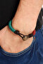 Anchor Figure Button Model Drawstring Unisex Bracelet 19 cm - 2