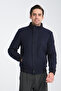 Men's Thick Short Stamp Coat with Zipper-Button Skirt Rib-Elastic - 6