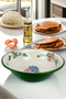 32 cm 3.5liter enamel basin whisk and mixing bowl, dough bowl. fruit bowl. dowry. large bowl - 6