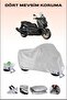 Yamaha X-Max 400 - مشمع دراجة نارية آمن ومقاوم للماء متوافق مع القفل