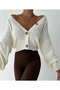 Women's button-front knit cardigan - 6