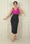 Women's Thick Strap Lined Top Satin Crepe Chanel Long Dress Slim Fit - 2