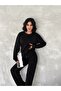 Women's Basic Tracksuit Set with Fleece Inside Modal Fabric - 5
