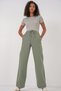 6690 Women's Wide Leg High Waist Trousers - Cagla
