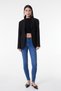 Normal Waist Super Narrow Leg Skinny Fit Light Blue Women's Denim Trousers L526005404-Light Blue