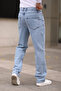 Açık Mavi Erkek Baggy Fit Jeans Kot Pantolon TMNAW24JE00027 - 5