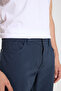 Cotton Lycra Flexible Slim Fit Slim Fit 5 Pocket Men's Navy Blue Chino Pants - 9