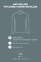 Non-Pilling Anti-Pilling Standard Fit Regular Cut Polo Collar Men's Black Knitwear Sweater - 2
