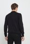 Non-Pilling Anti-Pilling Standard Fit Regular Cut Polo Collar Men's Black Knitwear Sweater - 6