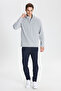 Anti-Pilling Non-Pilling Bato Collar Cold-Proof Men's Standard Fit Sweatshirt Fleece - 3