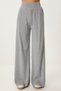 Women's Light Gray Ribbed Knitwear Pants Ki̇00096 - 4