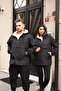 Waterproof Hooded Sweat Coat with Fur Inside and Kangaroo Pocket - 2
