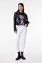 Carol Straight Fit Straight Cut High Waist White Stretchy Jean Jeans
