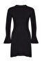 Siyah Mini Triko A-Line Formda Elbise TWOAW25EL00030 - 7