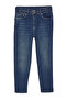 Koyu Mavi Yüksek Bel Esnek/Strecth Skinny Büyük Beden Jeans TBBAW25CJ00024 - 8