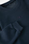 Navy Blue Boy's Plain Knitted Mini Me Sweatshirt Tkdaw25Sw00119 - 2