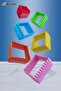 6-Piece Square Serrated Cookie Mold Sugar Plasticine Mold Volovan Shaper Cutter - 2