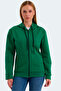 Katya Women's Mint Sweatshirt with Zipper Hood and Pockets