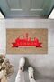 Multi-Purpose Digital Printing Beige London-England Indoor and Outdoor Doormat