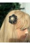 Luxury Design Crystal Stone Black Pearl Camellia Flower Lotus Flower Christmas Special Occasion Side Clip Hairpin - 4