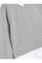 Gray Girl's Shirt Detail Sweatshirt - 5