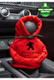 Peugeot Red Gear Shift Hoodie - Car Gear Shift Apparel & Fleece, Auto Accessory Sweat with Knob