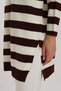 Acı Kahve Striped Corded Fabric Knitwear Tunic 5335 - 5