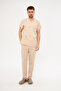 Beige Lycra Unisex Bat Sleeve Nurse and Doctor Uniform Scrubs Set - 7