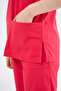 Nar Flower Stretch Fabric Unisex Batwing Sleeve Doctor and Nurse Scrubs Surgical Set - 7