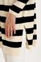 Ecru Striped Corded Fabric Knitwear Tunic 5335 - 5