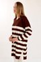 Acı Kahve Striped Corded Fabric Knitwear Tunic 5335 - 2