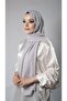Violet Patterned Shawl Chiffon Fabric Checked Striped 202107_21
