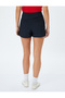 Standard Waist Pleated Mini Shorts Skirt - 4
