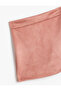 Low Waist Velvet Shorts Skirt with Elastic Waist - 3