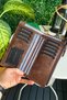 Mannu - Elite Serie Brown Long Wallet with Hand Strap Genuine Leather Coin Compartment - 4