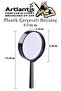 Magnifying Glass 60 mm 1 Piece 5X Plastic Handle Framed Magnifying Glass Magnifier School Buro Office