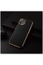 Apple iPhone 14 Compatible Case Golden Silicone Case Black