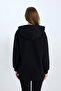 Hooded Basic Plain Zippered Pocketed Thessaloniki Fabric Long Knitwear Cardigan 3182238 - 8